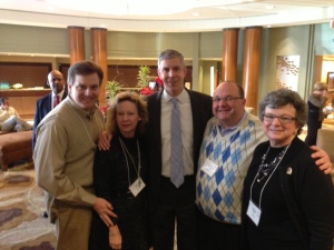 @AlabamaASCD Board Members  with Sec. of Education Arne Duncan @ASCD #LILA14 (L to R: Donald Turner, Jane Cobia, Sec. Duncan, Patrick Chappell, Mitchie Neel)